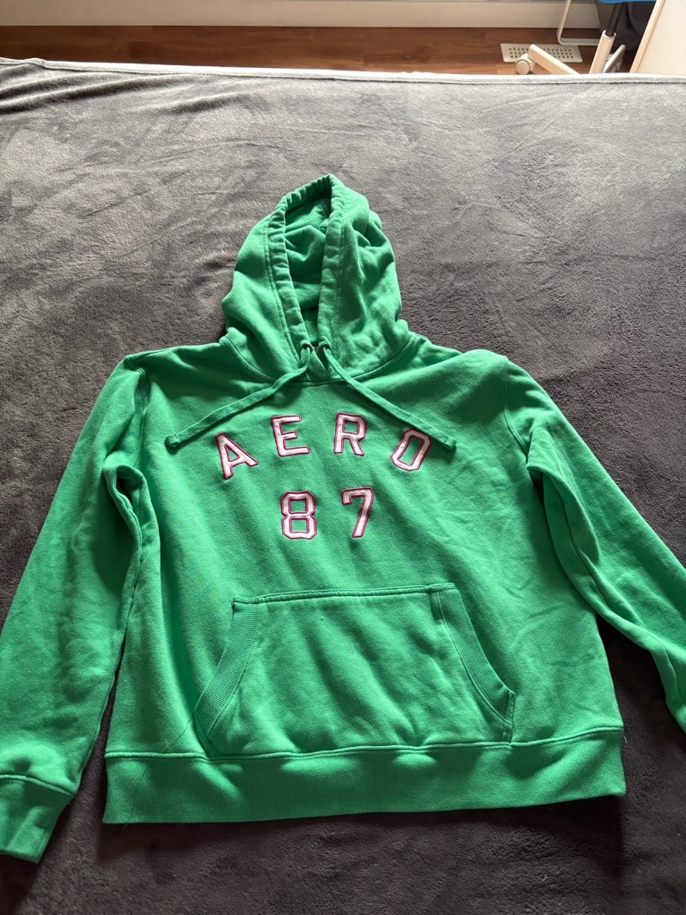 Aeropostale Bright Green Pullover Hoodie
